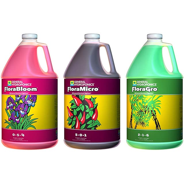 General Hydroponics Flora Series 3.78L 3종 영양 세트