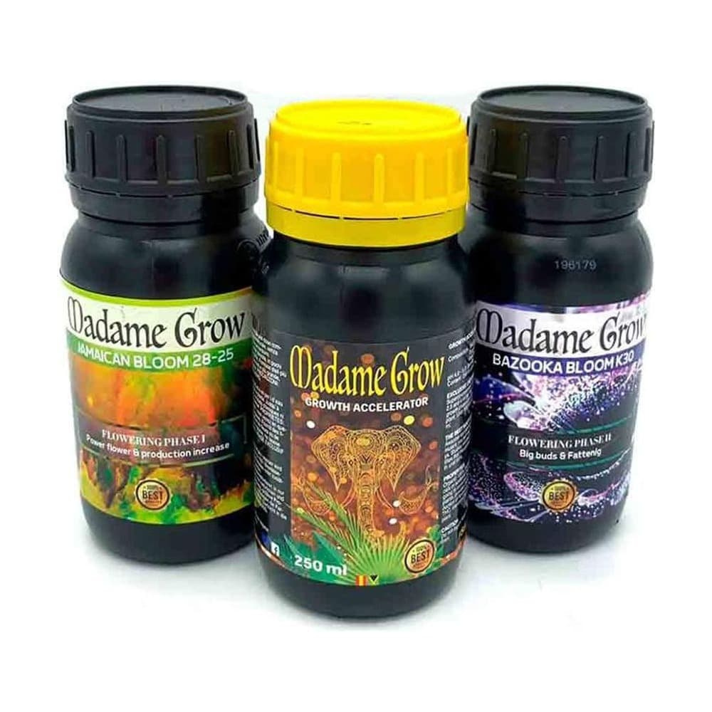 MADAME GROW Kit Power 3종 생장 액비 식물영양제 250g~1kg