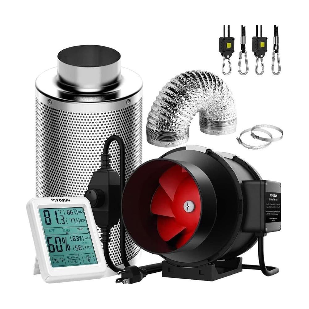 VIVOSUN 6인치 390CFM 인라인 덕트 팬